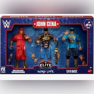 WWE Elite Collection John Cena 3-Pack Action Figure
